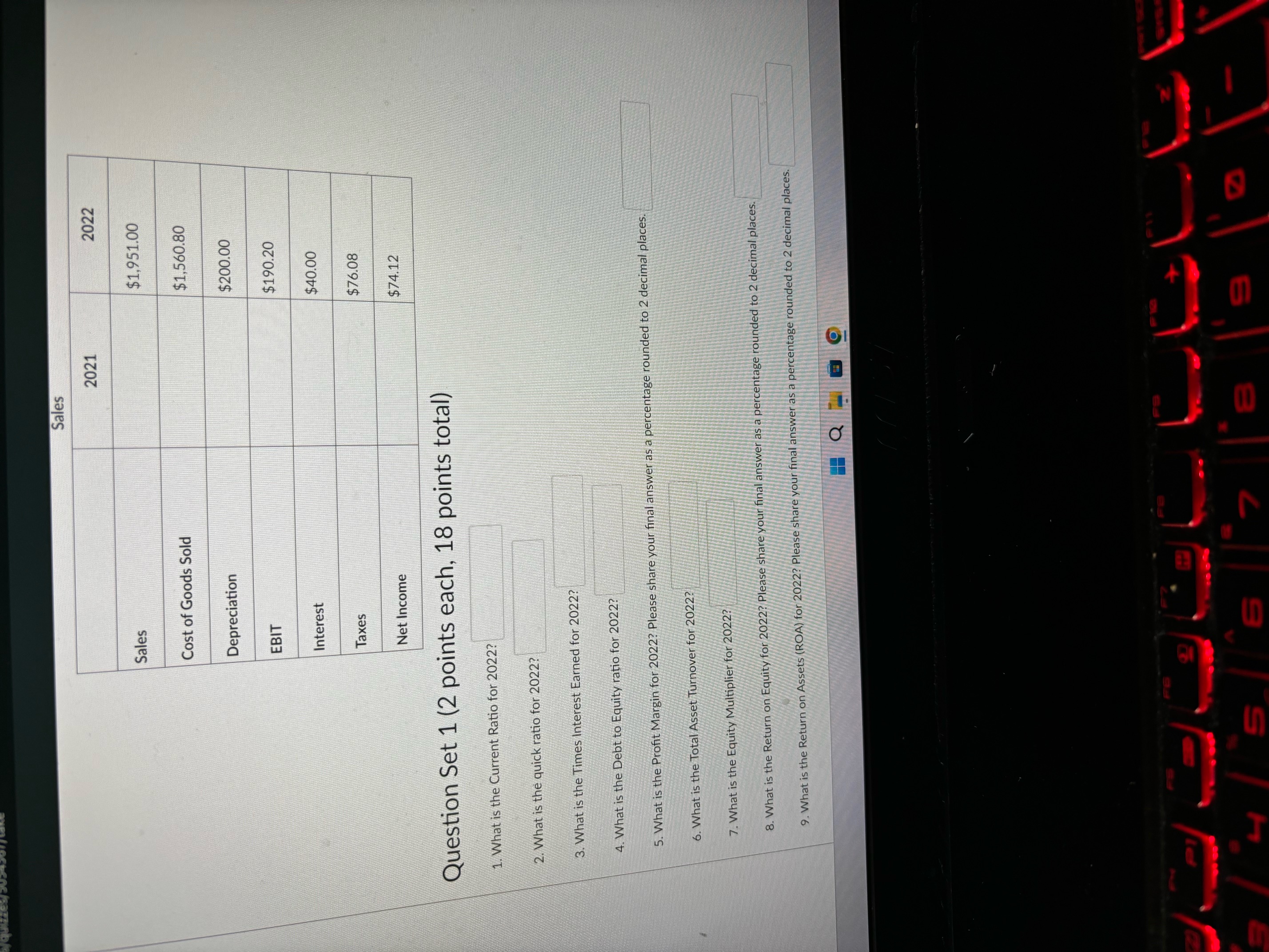 have been completed. For the final answer, Round to 4 decimal places