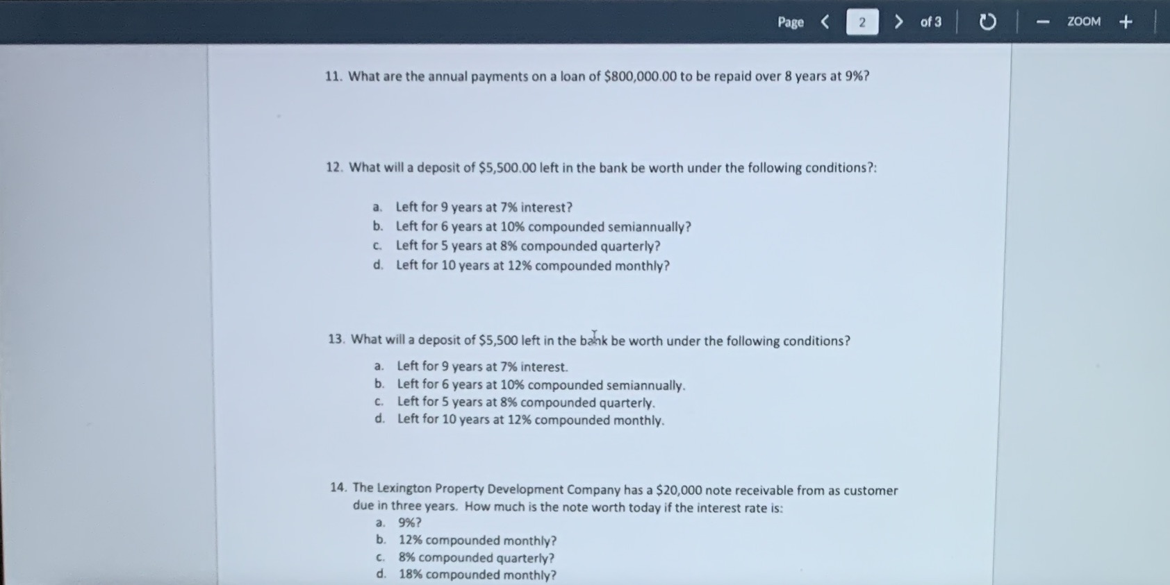  Page < 2 of 3 - ZOOM + 11. What are