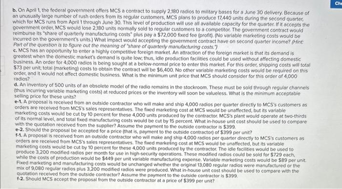 E1 Required E2 Required F1 Required F2 Medbury Communications Systems (MCS) produces