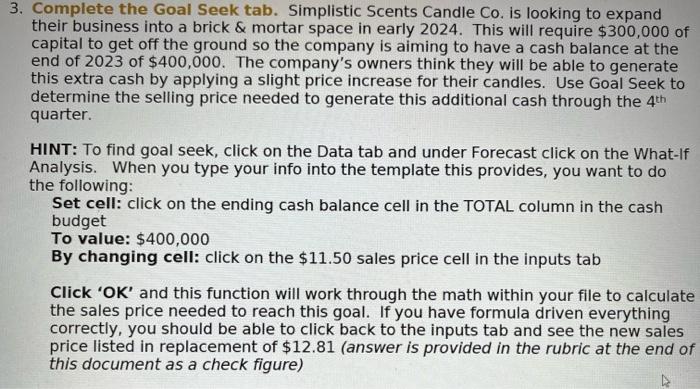 to the company's budgeting process for the 4th quarter of 2023. 2.