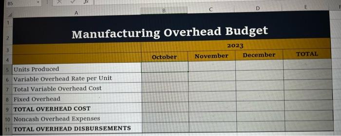 of the template only. All of your spreadsheets must be formula driven