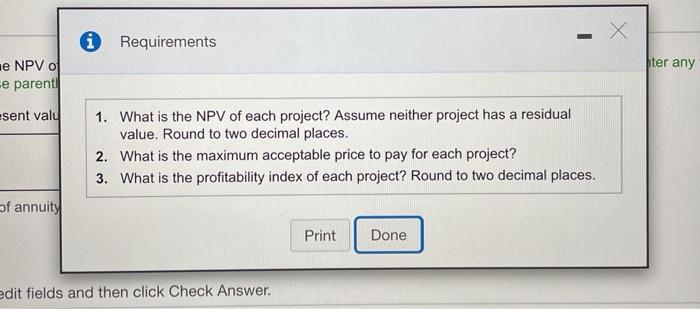 an annual return of 10% on investments of this nature. (Click the