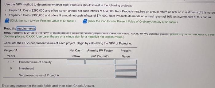icon to view Present Value of $1 table.) (Click the icon to