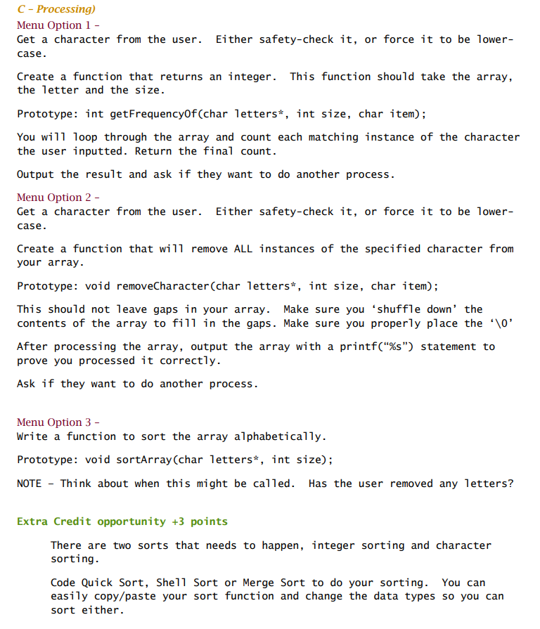 to create a C/C++ file named __hw3.c or .cpp NOTE You may