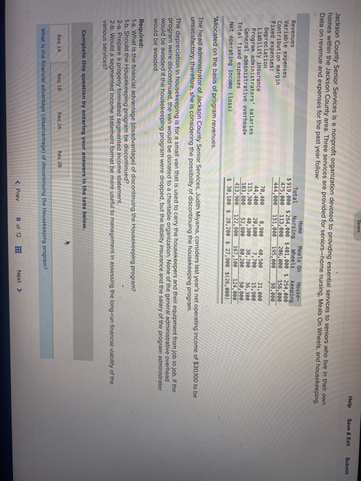  Help Save & Exit Submit Jackson County Senior Services is a