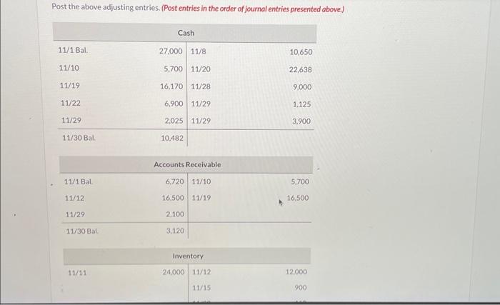 and $5,100 is for October. 10 Received $5,700 cash from customers in