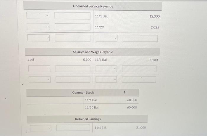 November and $5,100 is for October. 10 Received $5,700 cash from customers
