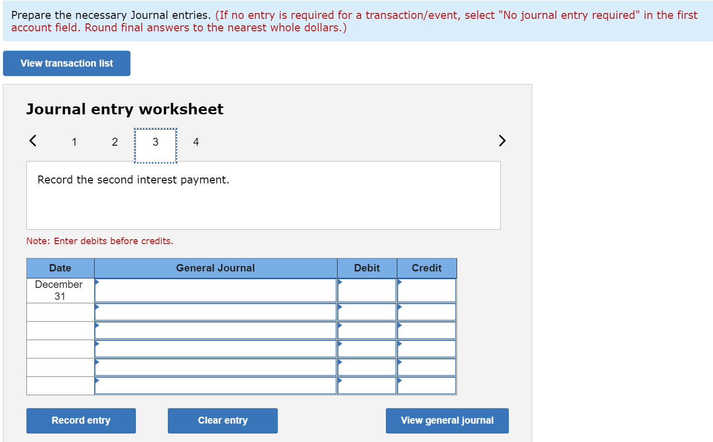 June 30 and December 31. NFB Visual Aids records interest expense at
