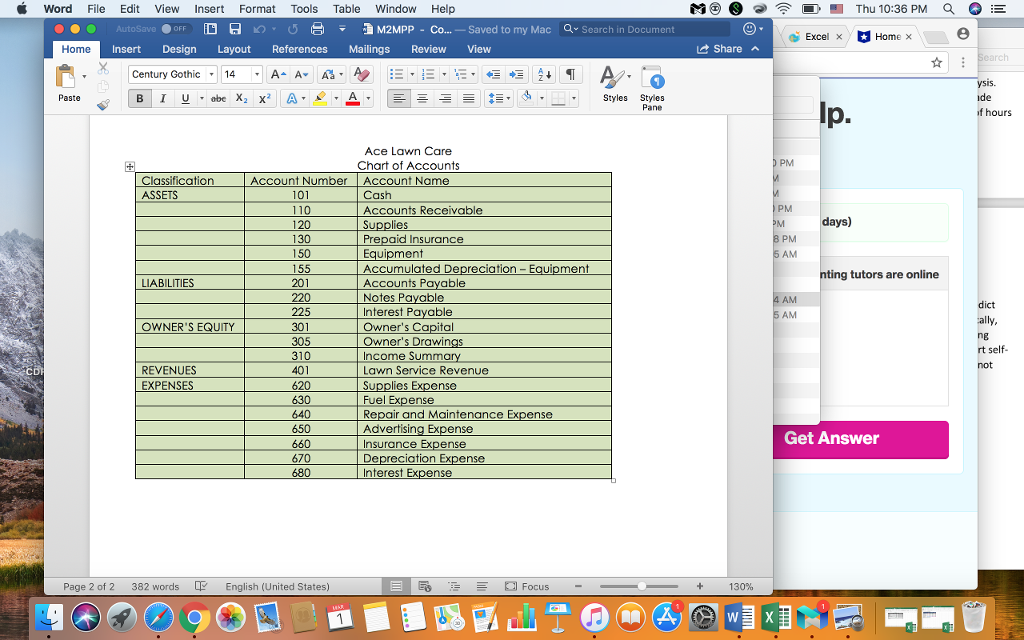  Word File Edit View Insert Format Tools Table Window Help M