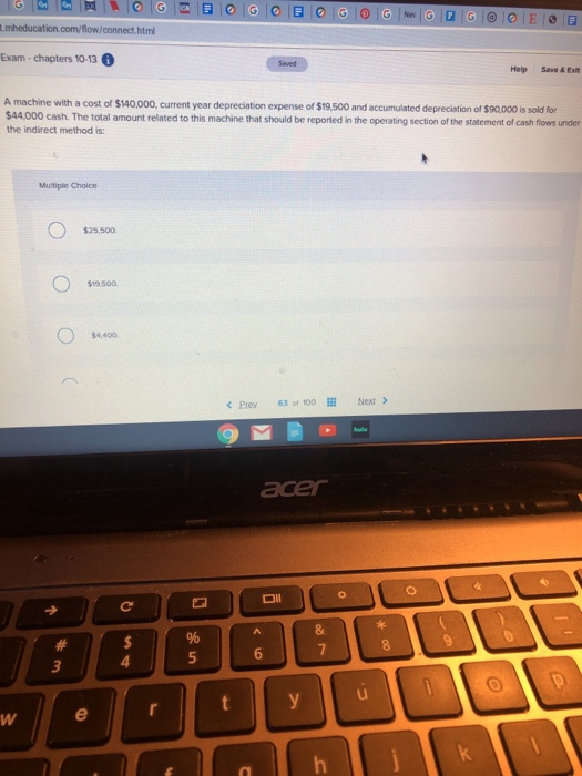  Ne G t.meducation.com/flow/connect.html Exam-chapters 10-13 Seved Help Save & E A