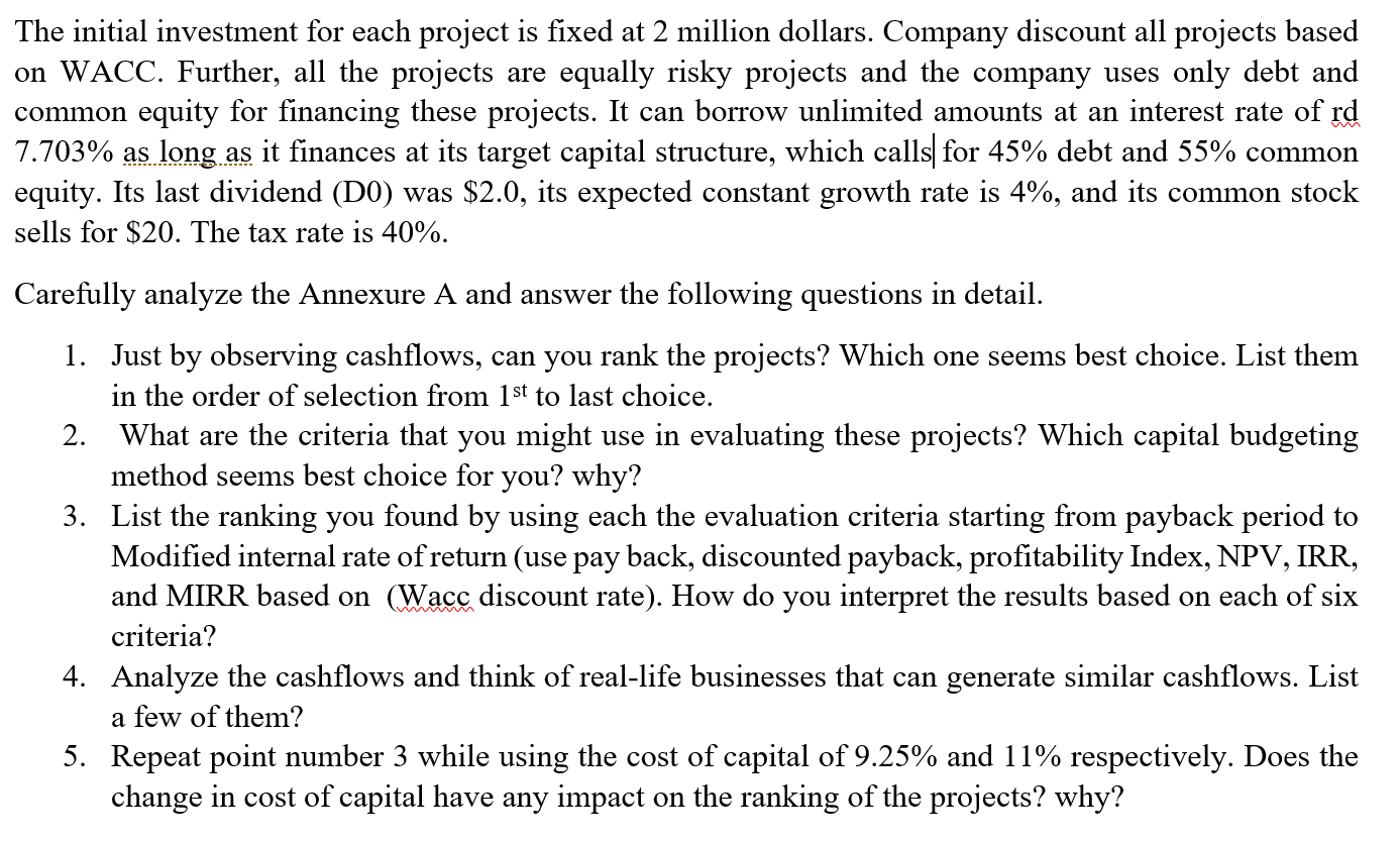4 5 6 7 8 Initial investment $(2,000) $(2,000) $(2,000) $(2,000) $(2,000)