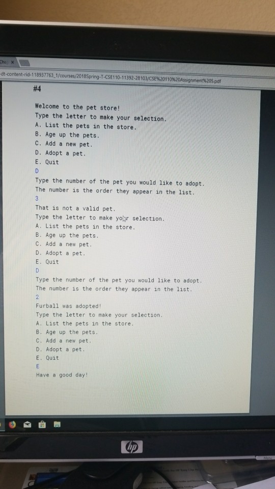 as the pet store. Users will be able to view the pets,