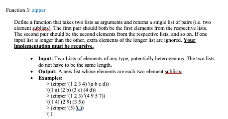 I need help writing this function in CLISP, any help would be