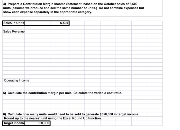 6,000 Sales in Units Sales Revenue 5675,000 $750,000 $900,000 Cost of Goods
