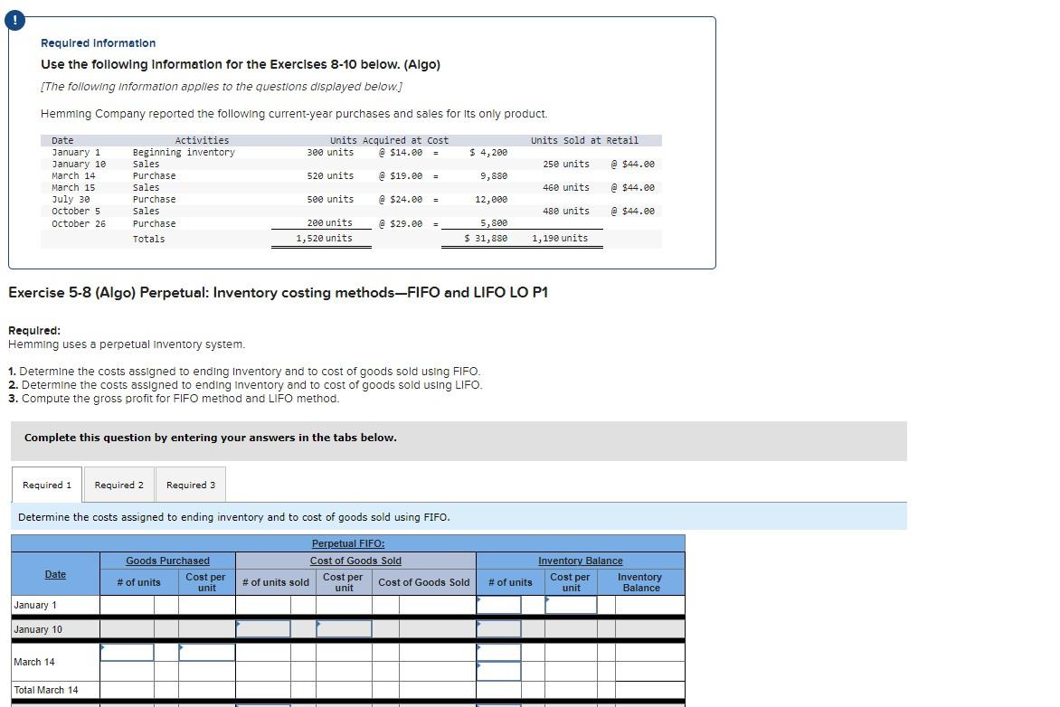Please post in a similar format this is all ONE question with