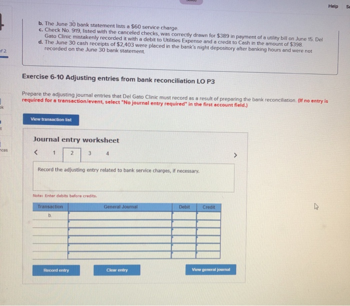 View general journal Saved Help Save & Exit Submit Check my work