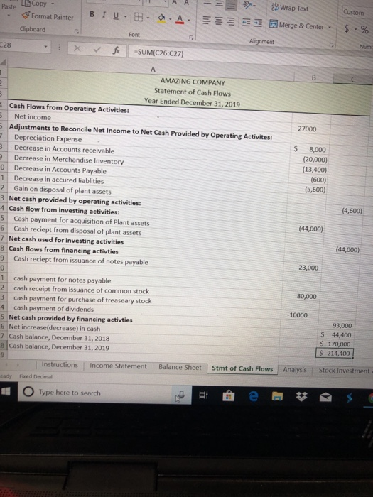 Equipment Machinery & Tools Accumulated Depreciation Accounts Payable Salaries Payable Sales Tax