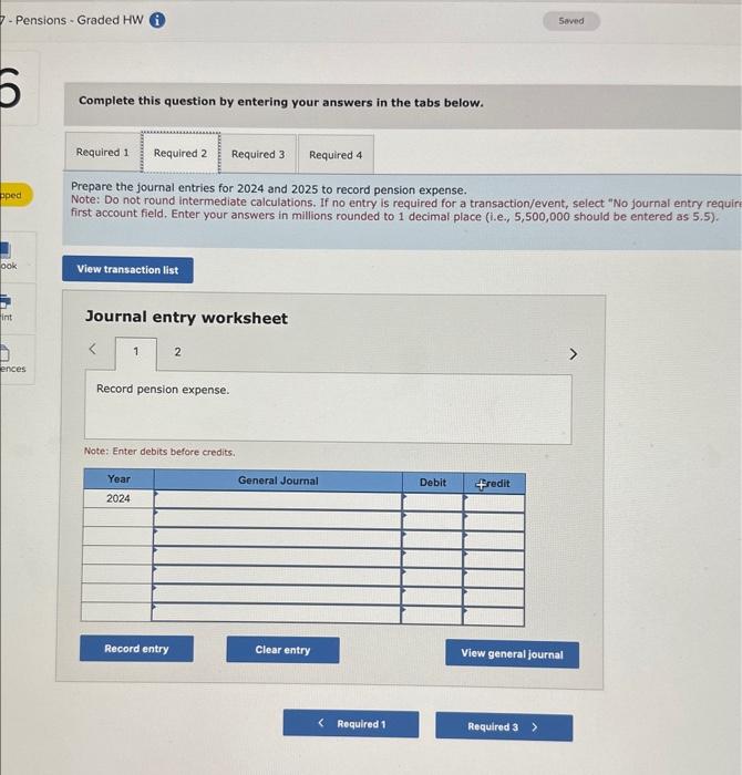 fiscal years 2024 and 2025 are presented below (S in millions): Information