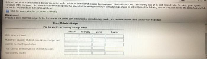 4,300 March 4,600 4,200 April. Print Print Done Done Johnson Industries manches