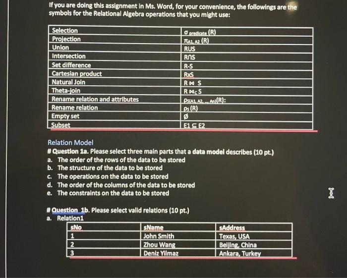  If you are doing this assignment in Ms. Word, for your