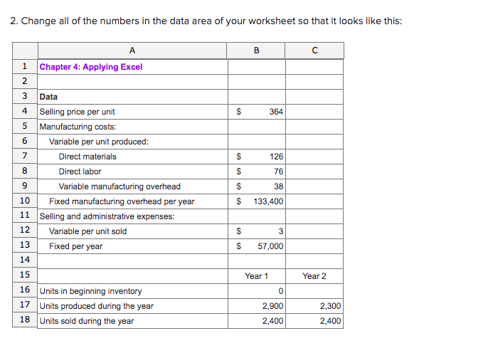 B D Chapter AR VISCAL 2 3 4 Selling price per unit