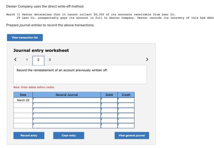that it cannot collect $8,300 of its accounts receivable from Leer Co.