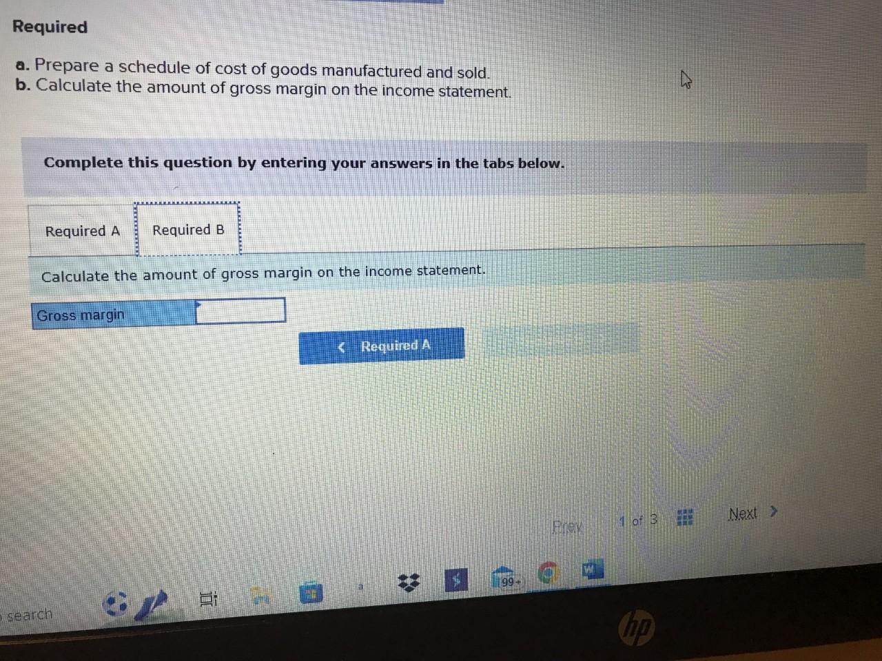 Hello, I need help with a problem required B, please, and thank