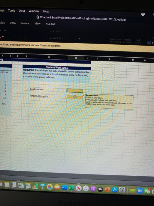 Check for Updates. H10 : Function: SUM: Formula: Add, Multiply: Cell Referencing
