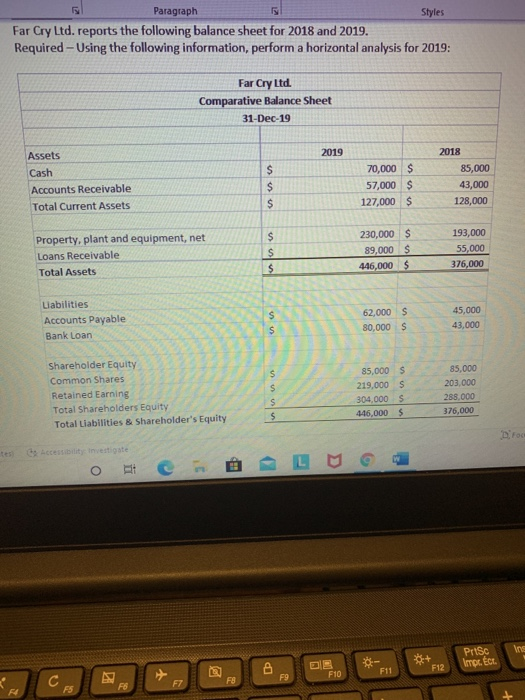1 Normal T No Spac... Heading 1 Heading 2 Paragraph Styles Question
