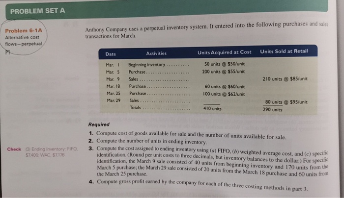 (a heto Ripken Company's ending inventory includes the following items. Compute the