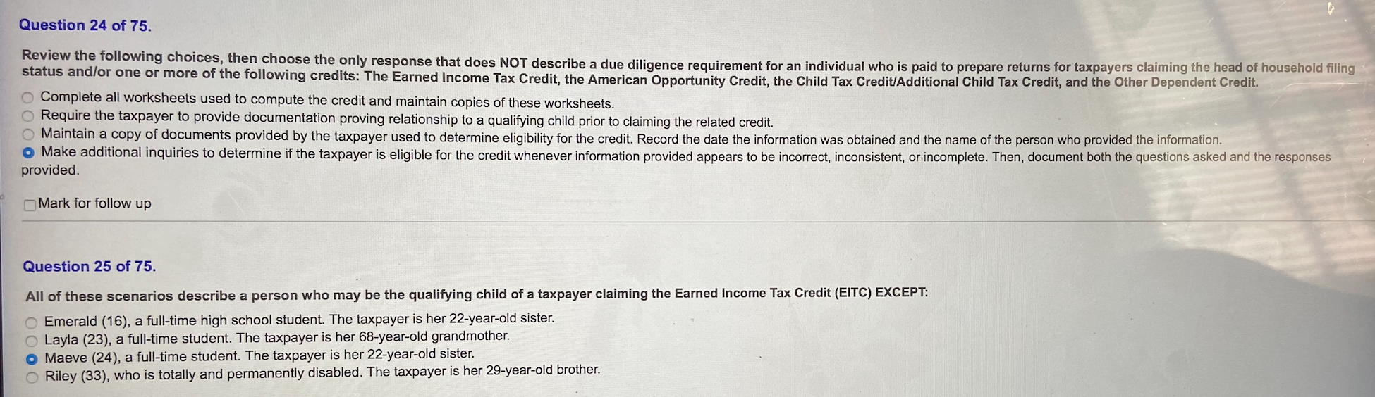 1.) Ruth and Steve will file a joint return. During the year,