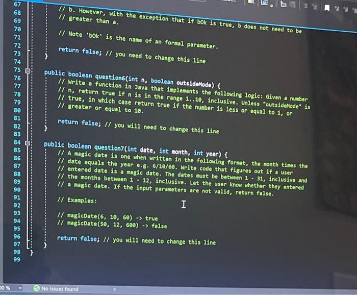 code to make sure it returns the correct value. There are tests