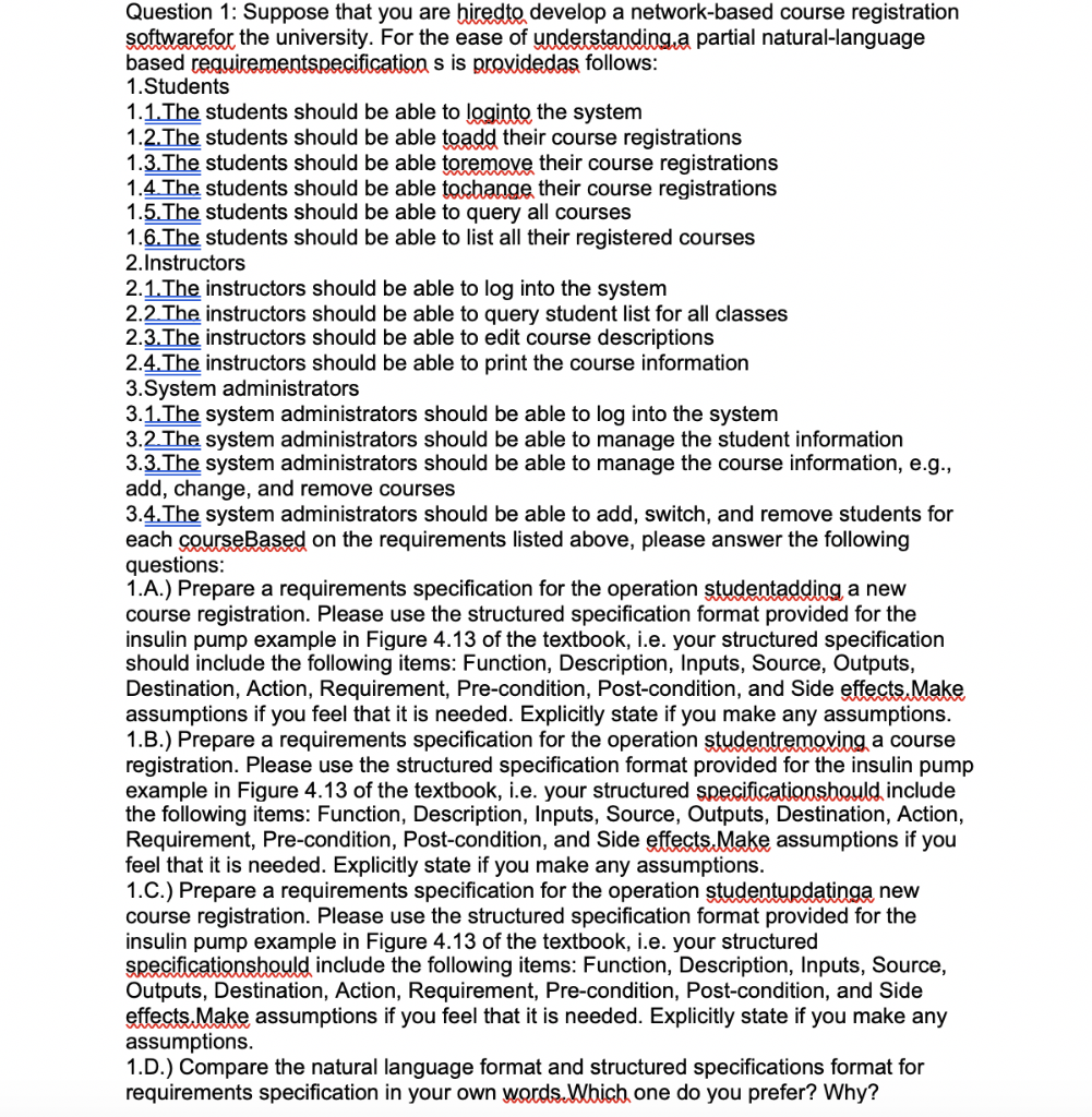  Question 1: Suppose that you are hiredto develop a network-based course