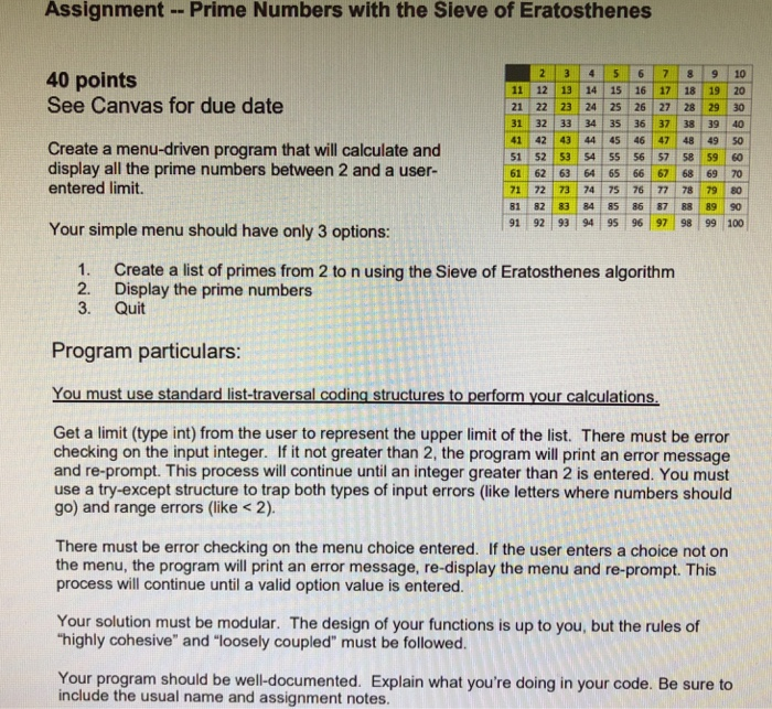  Python 3.7 to be used. Thanks Assignment -- Prime Numbers with