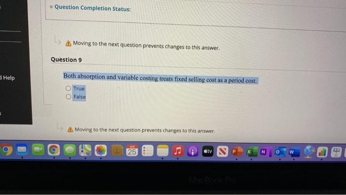 the next question prevents changes to this answer 25 div A Completion