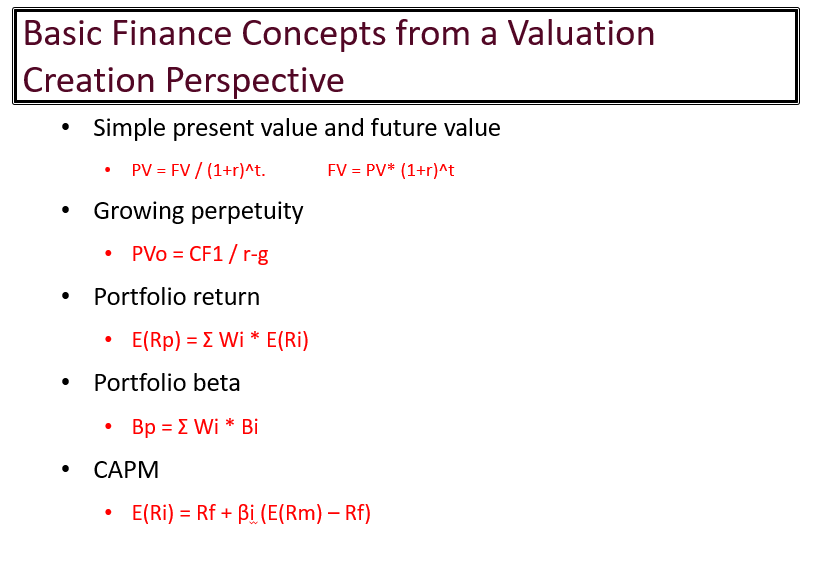 exactly how your decision will change the inputs to valuation to demonstrate