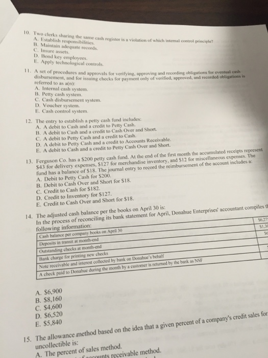  Two clerks sharing the same cash register is a violation of
