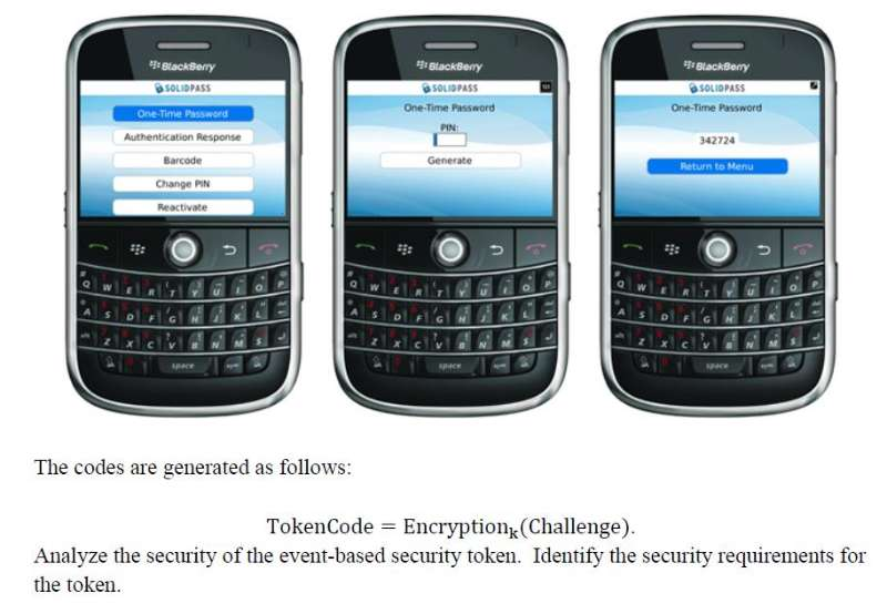 secure two-factor authentication. Unlike the time-based security tokens, the dynamic codes are