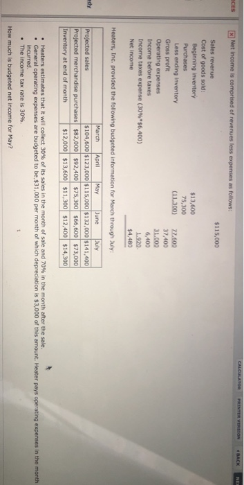 % ) x $500,000 $28,750; Fixed cost: $30,000 +$25,000 +$2,100 $57,100; Total