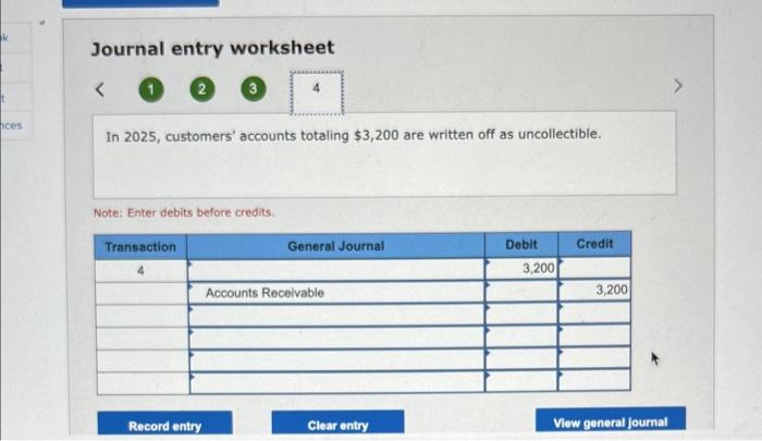 has a balance of $25,100 in accounts recelvable. Because BHA is a