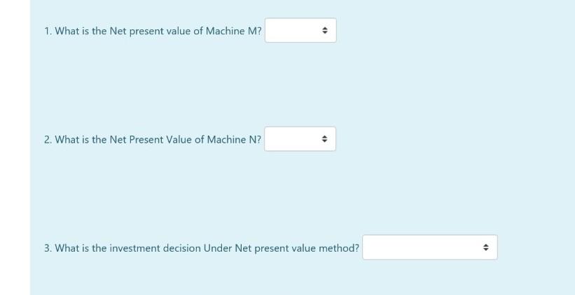 proposals M and Nin form of quotations have been received from two