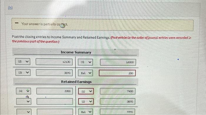 of the worksheet for Flounder Company are as follows. Journalize the closing