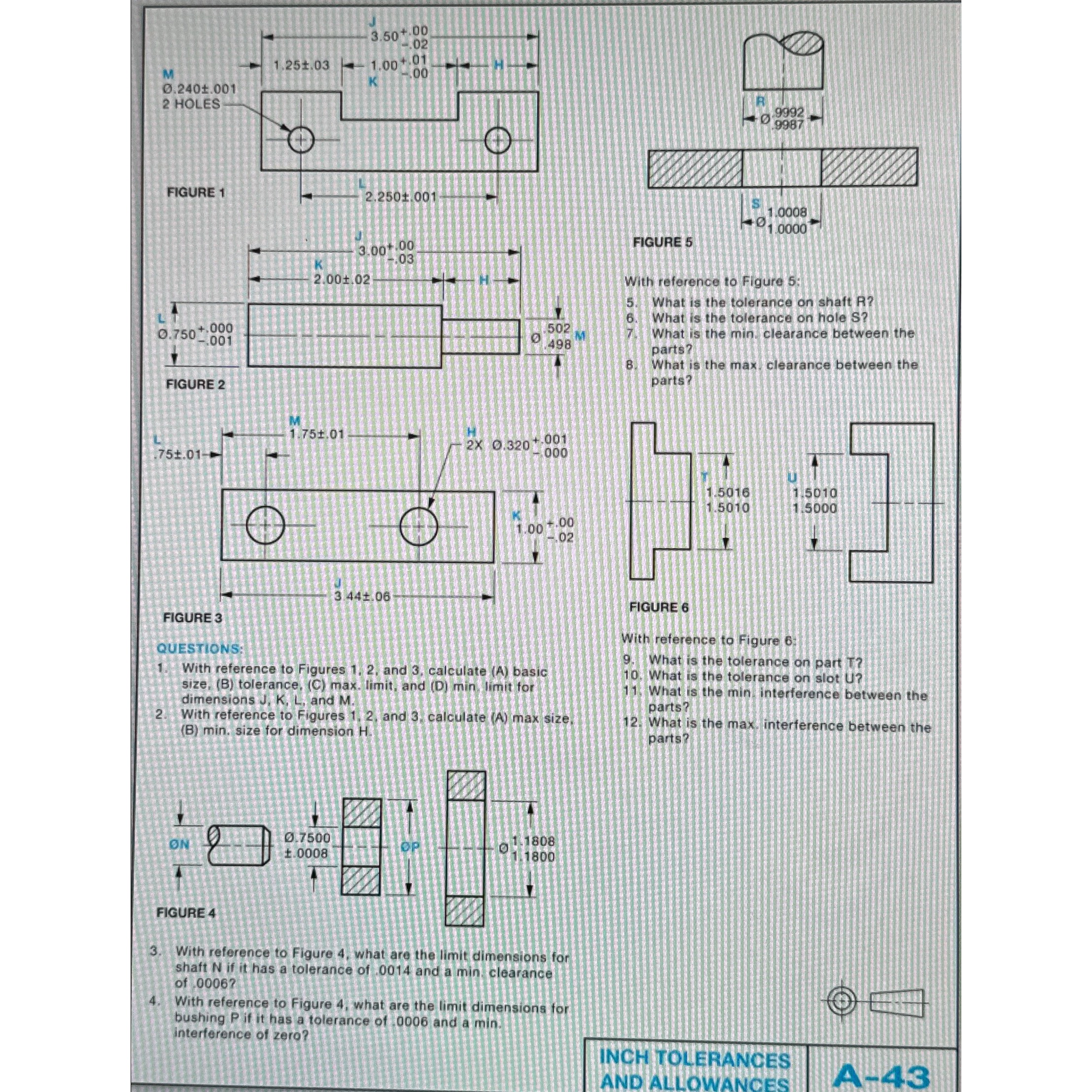  With reference to Figure 5 : 5. What is the tolerance
