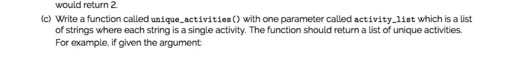 the physical activity study. physical_activity_data = ["eqc244, Run", "qqa640, run, Walk", "cwq565,