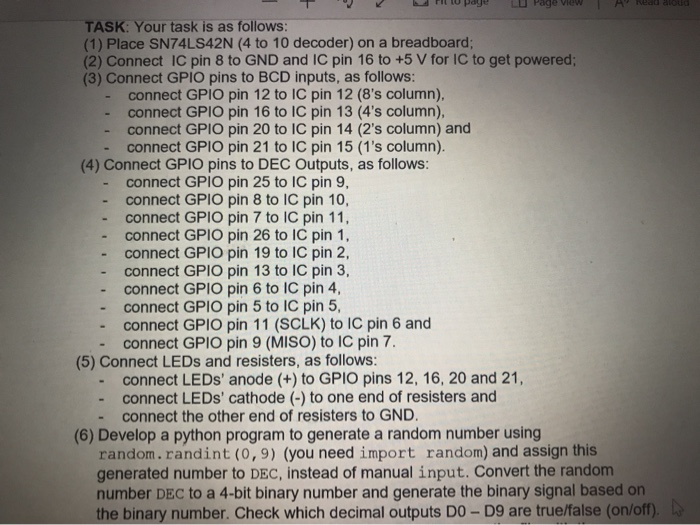  U paye Page View A Read aloud TASK: Your task is