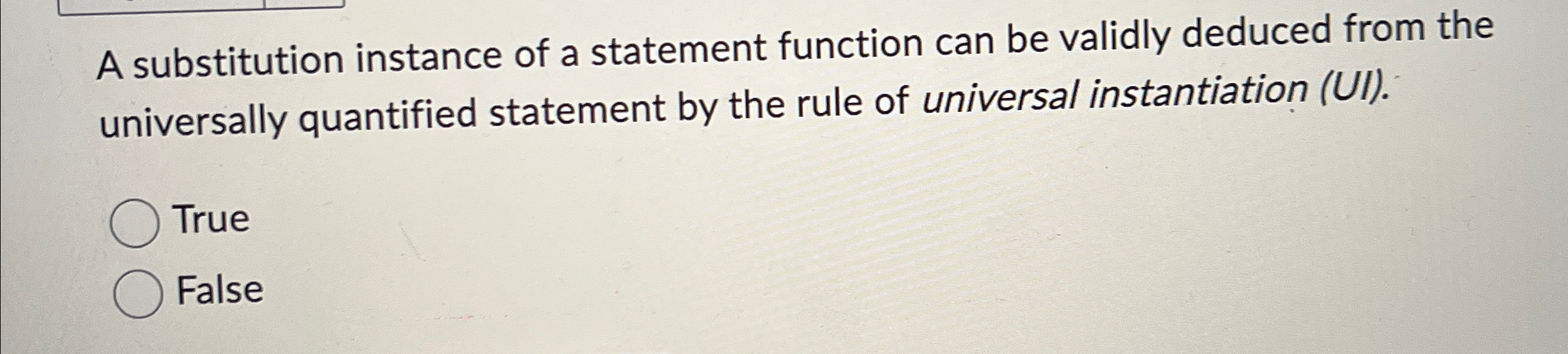  A substitution instance of a statement function can be validly deduced