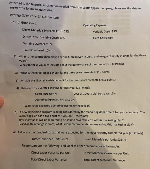 How do I solve the problems from the given information? Attached