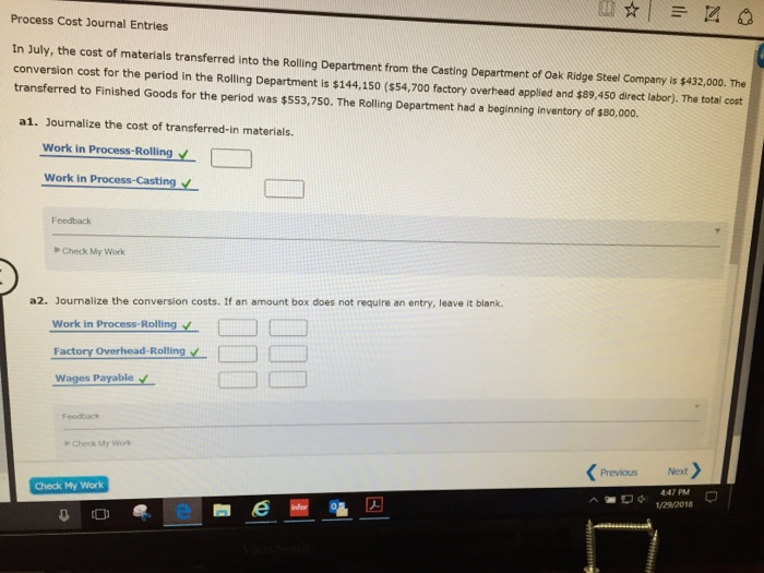 to the nearest cent. 1. Direct materials cost per equivalent unit 2.