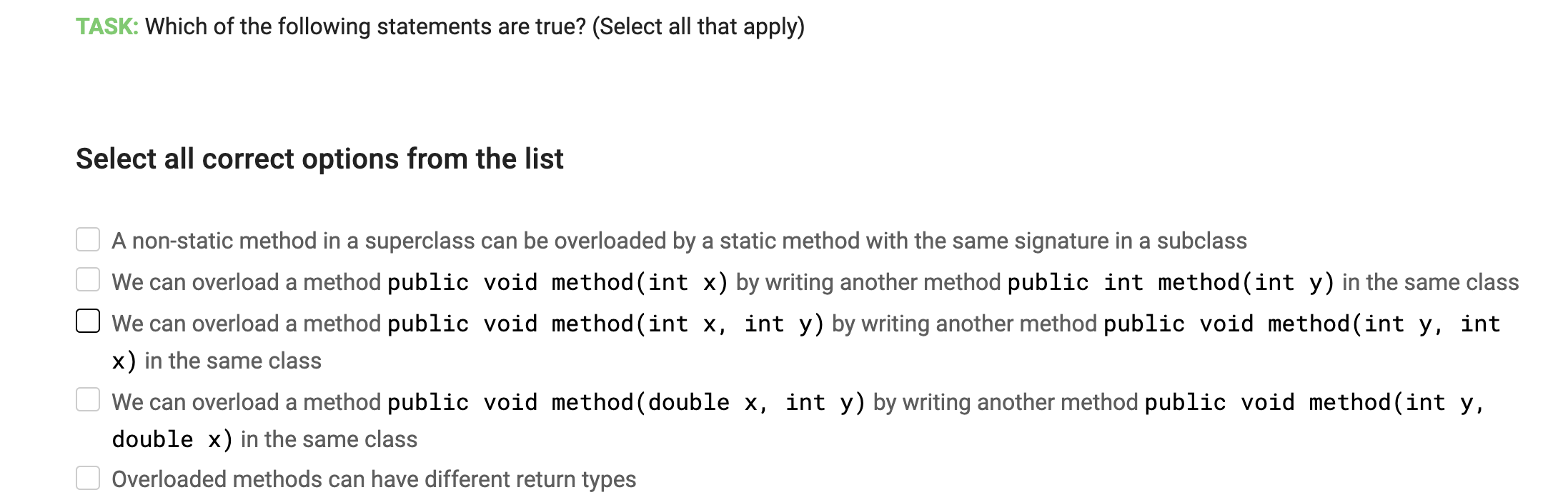 class MyProgram { * Print different things based on command-line arguments *