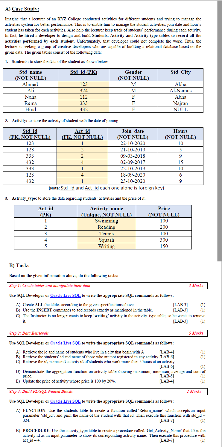  please i need help with this project, its due tomorrow A)